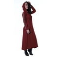thumbnail image 2 of Moomaya Robe Maxi à Capuche à Manches Longues pour Femmes avec Poches, Décontractée, Longues Robes, 2 of 6