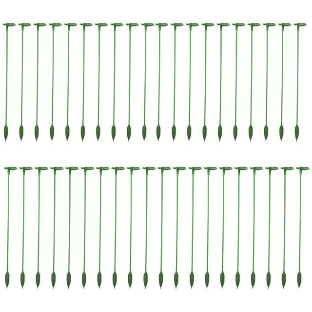 Upgrade Plant Support Garden Stakes Plant Flower Support Rod With Support Ring Cage For Indoor Outdoor Plants Rose Orchid Flowers