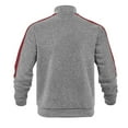 thumbnail image 4 of Goodtrade8 Jackets for Men Color Block Zip up Shirt Jacket Pocket Casual Gray Outdoor Stand Collar Mens Coats, 4 of 9