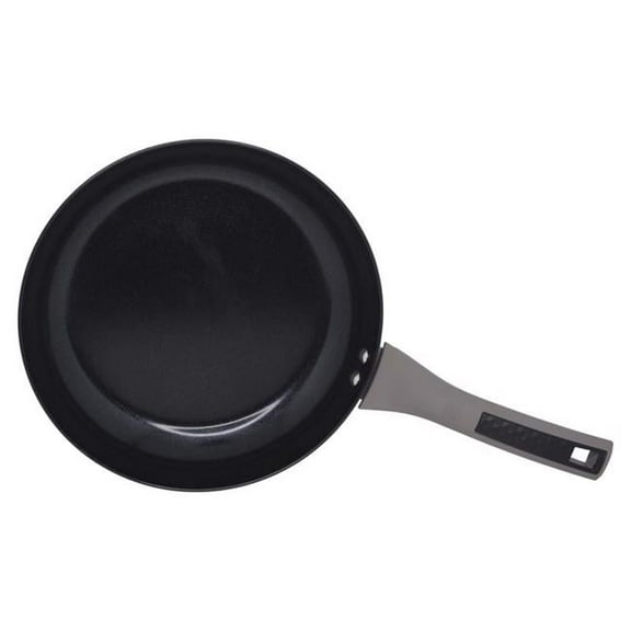 Imusa Mirro Ceramic Coated Aluminum Fry Pan 12 in. Black