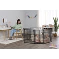 thumbnail image 2 of Regalo 192-Inch Super Wide Adjustable Baby Gate and Play Yard, Black, 4-in-1, Bonus Kit, Includes 4 Count (Pack of 1) of Wall Mounts, 2 of 3