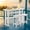 white, variant on 3 Pcs HDPE Outdoor Bar Set of 2 Includes Bar Height Table and Chairs, Patio Bar Stools Set for Bistro, Poolside, Backyard, White
