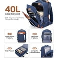 thumbnail image 3 of UKEIN Travel Backpack for Men & Women Carry On Backpack Flight Approved 40L Waterproof Anti-Theft Personal Item Backpack with Packing Cubes and Shoe Pocket, 3 of 7