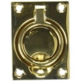thumbnail image 1 of Baldwin 0395031 Flush Ring Pull, Unlacquered Bright Brass, 1 of 1