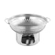 thumbnail image 3 of Olla caliente con alcohol para cocinar en casa, calentador de alimentos para catering, miniolla para acampar , Plateado, 23 X 13.4 Cm 23 x 134 cm, 3 of 9