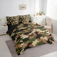 thumbnail image 3 of Manfei Camouflage Hunting 7-Piece Twin Bedding Sets,Camo Army Bedding Comforter Set,Green Brown Beige Sheet Sets For Teens,Ultra Soft Home Decor Reversible, 3 of 8