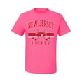 thumbnail image 2 of Wild Bobby City of New Jersey Hockey Fantasy Fan Sports Men's T-Shirt, Neon Pink, 3X-Large, 2 of 5