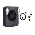 thumbnail image 4 of Ventilador de cintura con clip, ligero, silencioso, ajustable, 3 velocidades Negro, 4 of 9