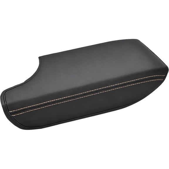 Nilight Center Console Cover Fit for Subaru Crosstrek 2018-2023 Impreza 2017-2023 Nappa Leather Armrest Cover for Car Waterproof Center Console Pad Protector Anti-Scratch Arm Rest Box Cover, Black