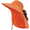 Orange, variant on Outdoor Sun Hat for Men with 50+ UPF Protection Safari Cap Wide Brim Fishing Hat with Neck Flap