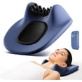 thumbnail image 1 of Neck Pillow Massager, Heated Neck Pillow Pulse Neck Stretcher, Remote Control Deep Tissue Pain Relief Massager, Five Modes, 16 Intensities Available Neck and Shoulder Massage Pillow, 1 of 5