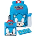 thumbnail image 1 of Set de mochilas Sonic The Hedgehog para niños, 4 piezas, azul, 1 of 7