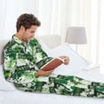 thumbnail image 6 of Disketp Football 7 Mens Pajama Set, Soft Warm Long Sleeve Sleepwear, Cozy Button-Down Pjs for Men-Small, 6 of 7