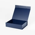 thumbnail image 5 of Geoto 9.25"×6.69"×2.36" A5 Shallow Size Luxury Rigid Foldable Magnetic Closure Collapsible Gift Packaging Boxes(Navy Blue), 5 of 6