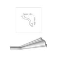 thumbnail image 2 of KL120 - Ericka Crown Molding Glue-up 6.5 ft. in Plain White (97.5 Ln. ft / Pack) -15 Pieces, 2 of 3