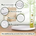 thumbnail image 5 of White Lazy Susan, 13.2 Inch Non-Skid Bamboo Turntable for Kitchen Table Cabinets and Closets, Wood Organizer for Kitchen Countertop, 5 of 6