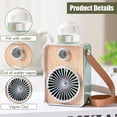 thumbnail image 3 of Mini ventilador con rociador de agua, ventilador de nebulización portátil con 3 velocidades y luz ambiental, ventilador recargable por USB para el hogar, la oficina y actividades al aire libre, 3 of 5
