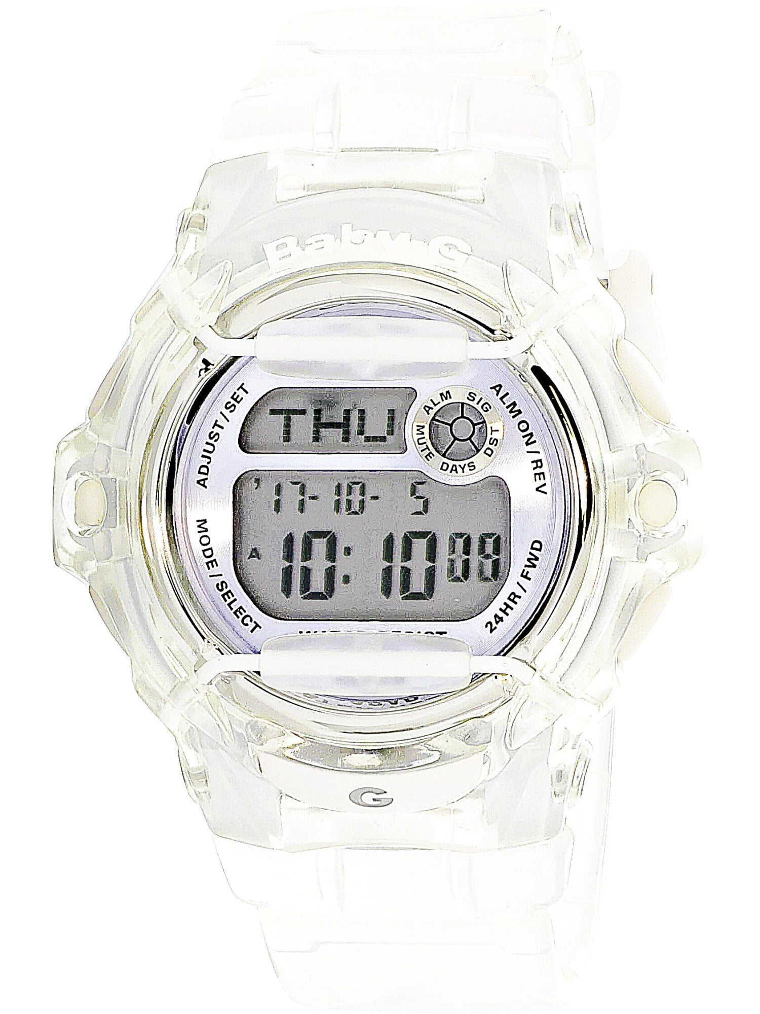 casio clear watch