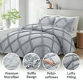thumbnail image 2 of Comforter Set Twin Size Bedding – 2 Piece Farmhouse College Bedding Set Cover Ruffle & Lightweight Comforter and Pillow Case Vintage Bedding for Dorm Room as Home Bed Set Boho Comforter for Comfort, 2 of 9