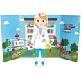 thumbnail image 6 of Floss & Rock Florence Wooden Magnetic Dress-Up Doll with Outfits, 9.25-Inch, 6 of 7