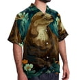 thumbnail image 2 of Platypus Men's Short Sleeve Button Down Casual Beach Printed Shirts, 2 of 6