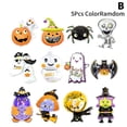 thumbnail image 1 of 5pcs Halloween Pumpkin Ghost Balloons bat spider witch monster head Foil Balloon, 1 of 5