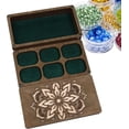 thumbnail image 1 of Jewelry Bead Board – Wooden Sorting Tray With Lid, Magnetic Needle Holder, Craft Organizer | Perfect For Bead Storage, Arts And Crafts, DIY Jewelry Making, Workspacee, Hobby Supplies, 1 of 9