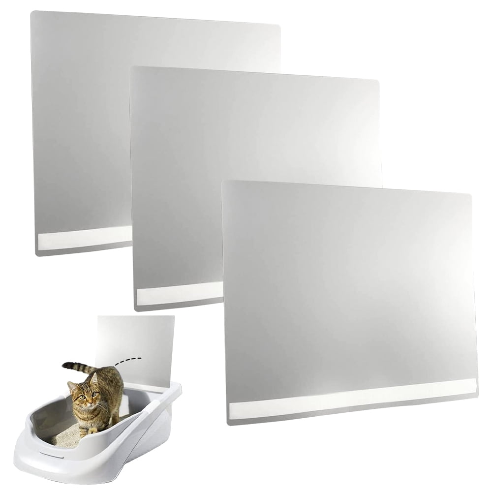 Ugerlov 3 Pcs Cat Litter Box Pee Shields, Easy Clean AntiSplashing