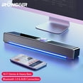 LED TV Sound Bar Computer Speakers AUX Wired Wireless Bluetooth Speaker