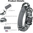 thumbnail image 3 of Tactical Dog Collar, Adjustable Military Training Nylon Dog Collar with Control Handle and Heavy Metal Buckle for Medium and Large Dogs, with Patches and Airtags Case, 3 of 6