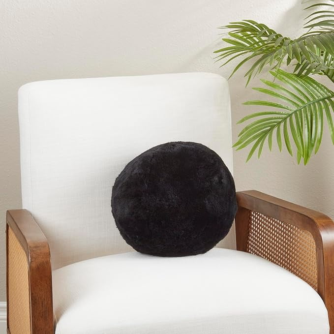 Saro Lifestyle Fleece Fantasy Throw Pillow - Thumbnail 4