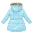 thumbnail image 3 of Esaierr Toddler Kids Girls Winter Puffer Down Jacket Coat, Girls Hoodie Coat down Snowsuit,Winter Coats Mid length version Warm Outwear for 3-10Y, 3 of 6