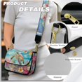thumbnail image 5 of ZUXONGSY Sea Turtle Starfish Coral Plumeria Print Shoulder Handbag for Women Fashion Crossbody Travel Purse PU Leather Satchel with Adjustable Wide Strap for Shopping Working, 5 of 7