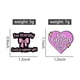 thumbnail image 3 of Juego de broches de aleación esmaltada para solapa Bad Pink Girl Quote, 3 of 3