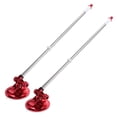 thumbnail image 2 of 2Pcs Red Cylindrical Flag Pole for Car Parade Suction Cup Mount, 2 of 8