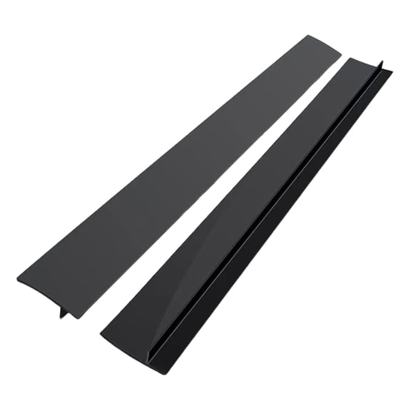 OIUR 1/2Pcs Silicone Stove Gap Cover Kitchen Stovetop Counter Oven Gap Filler Spill Guard Waterproof Heat-Resistant Long Wide T-shaped Sealing Strip