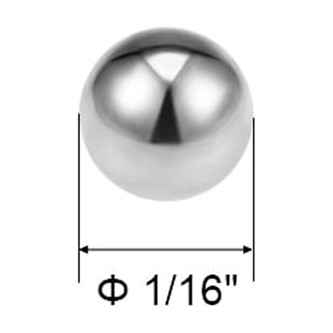 Unique Bargains Bearing Balls 440C Stainless Steel G25 Precision Balls 1/16"