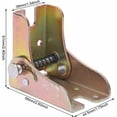 thumbnail image 2 of Pata de mesa plegable de 4 piezas, pata de cama de mesa de extensión con cerradura, pata de sofá cama plegable de acero laminado en caliente, accesorios para muebles de 2,3 mm de espesor, 2 of 5