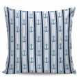 thumbnail image 2 of Navy Blue Anchor Nautical Throw Pillow Covers, Soft Pillowcases with Invisible Zipper, Blue Coastal Ocean Decorative Square Pillow Cushion Covers for Living Room Couch Sofa Bed 16x16 Inches, 2 of 8
