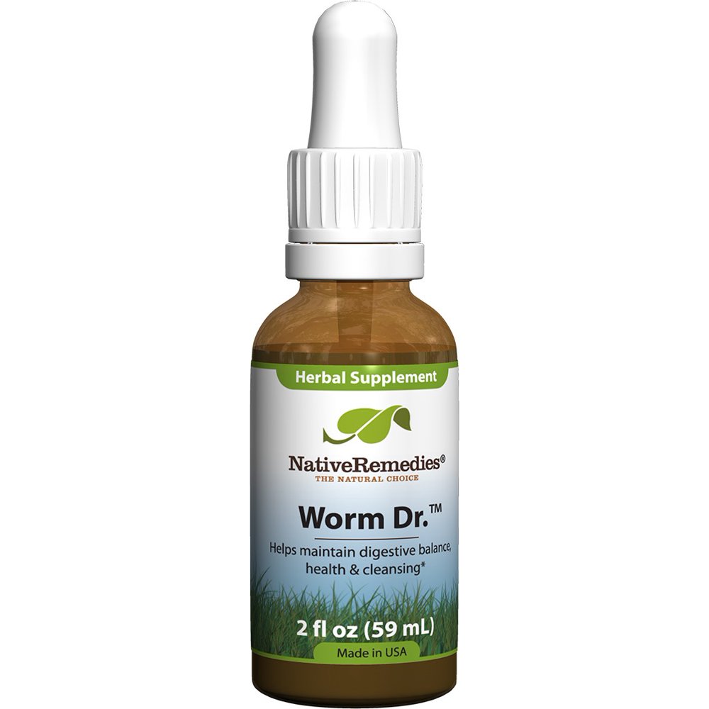 NativeRemedies Worm Dr. Digestive Balance Herbal Liquid, 2 Fl Oz