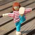 thumbnail image 5 of Kokiya 4pcs 1/12 Scale DollHouse Miniature People Figures Wooden Dolls Family Mini Life, 5 of 9