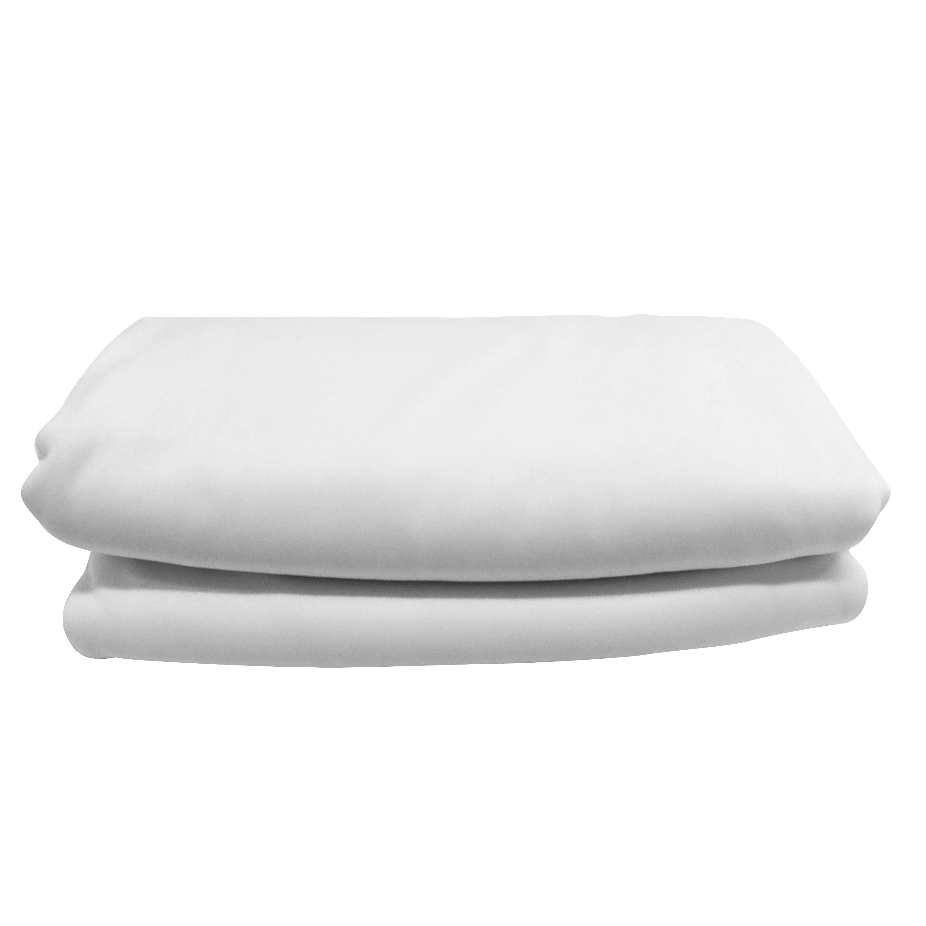Polyester Interlock White Fabric, by the yard
