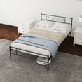 thumbnail image 2 of Blorly Adults Twin Metal Bed Frame with Headboard and Noise-Free Design, Black, 2 of 7
