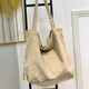 thumbnail image 5 of Guardurnaity Bolso de moda de lona disponible en variedad de colores Bolso de compras de hombro Bolsos de hombro Bolsas de mensajero y de hombro Marrón, 5 of 6