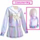thumbnail image 1 of Disfraz de Cosplay para niña, juego de falda de cuero con peluca, zapatos, uniforme JK de Anime, Abyss, KAngel, Ame Chan, 1 of 4