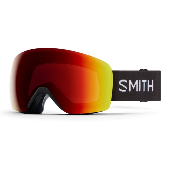 Smith Optics Skyline Goggles - Black; ChromaPop Photochromic Red Mirror