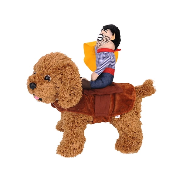 TIMIFIS Dog Cat Halloween Costumes Dog Costume Pet Cowboy Riding Dress Up Pet Supplies Costumes Cospaly Halloween Dog Clothes