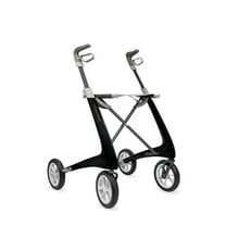 byACRE Carbon Ultralight Regular Rollator, 16.5In Seat Width, Black Frame, 285-lb Capacity, Carbon Fiber