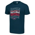 thumbnail image 2 of Men's Starter Navy Washington Capitals Four Team Name Logo T-Shirt, 2 of 3