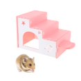 thumbnail image 3 of Casa Hámster Jaulas Ardilla Villa Escondrijo Complimentos Mascota Color Brillante Ecológico Duradero rosado Salvador Hamster Hideout Hut, 3 of 10